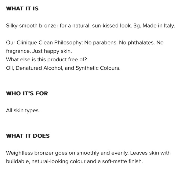 NEW FULL SIZE CLINIQUE POWDER POP FLOWER BRONZER IN SHADE SOLAR POP 9g - Picture 7 of 11